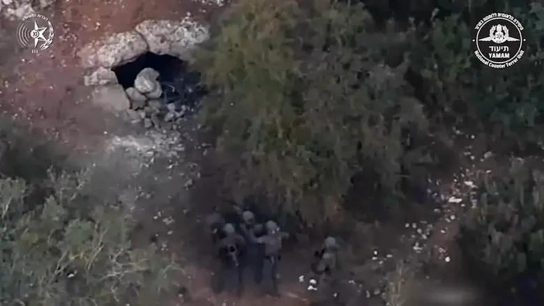 Watch: Terrorists eliminated outside a cave near Jenin