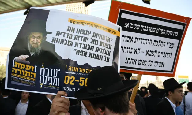 Watch live: Thousands of haredim protest IDF conscription