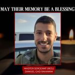 M.-Sgt. (Res.) Shmuel Gad Rahamim dies from Gaza combat wounds, IDF announces