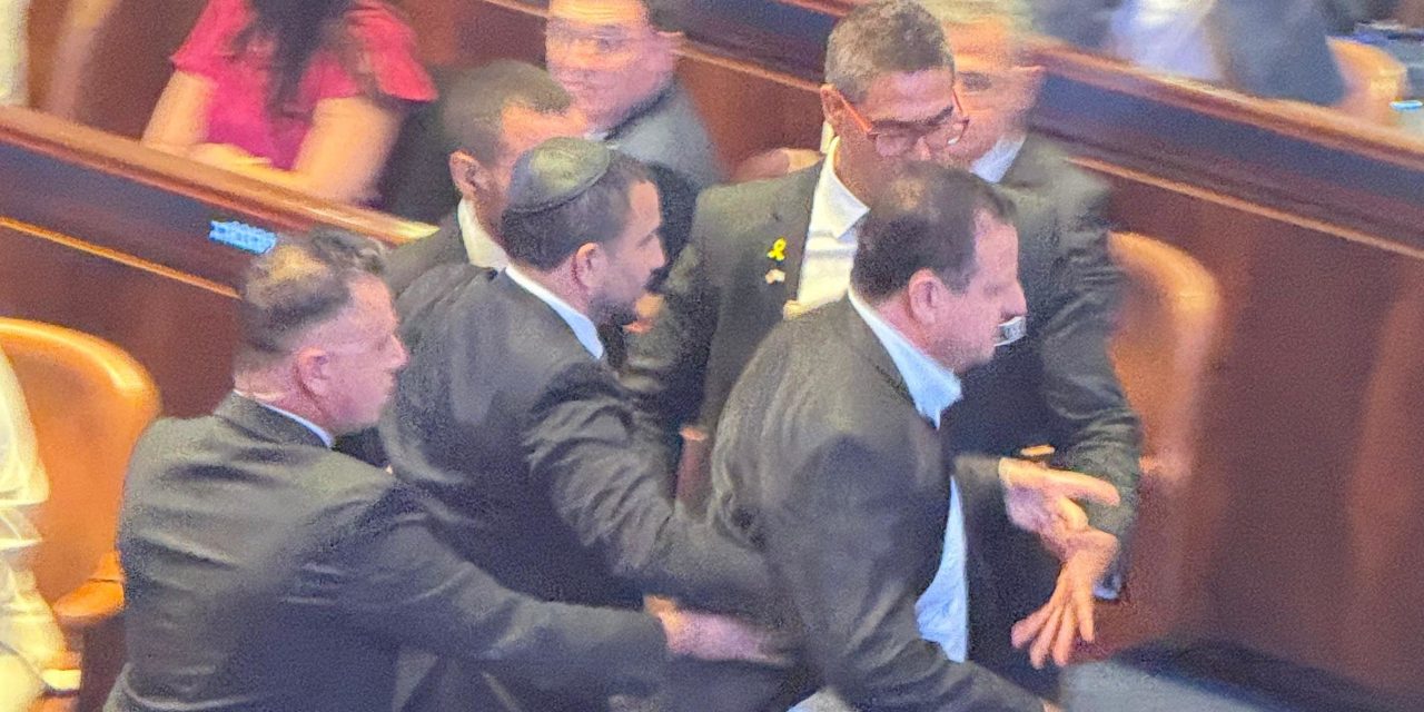 WATCH: MKs Ayman Odeh, Ofer Cassif kicked out of Knesset mid-Trump speech