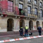 Palestine Action defaces Amsterdam Royal Palace with red paint on October 7