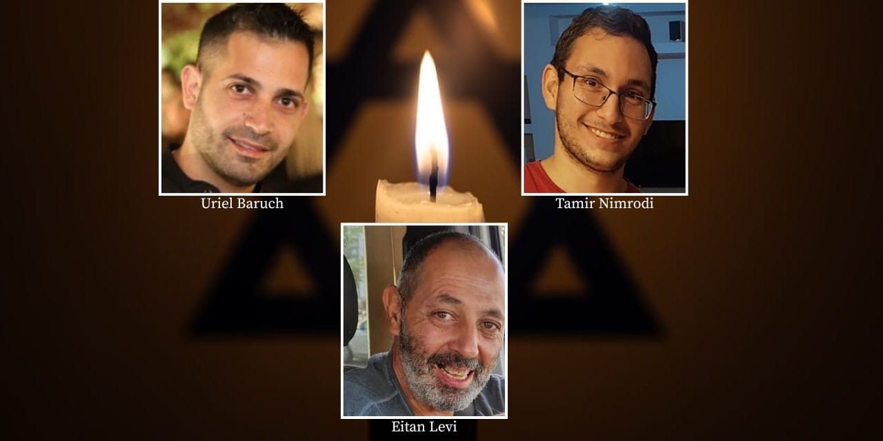 Remains of deceased hostages Uriel Baruch, Tamir Nimrodi, Eitan Levi identified