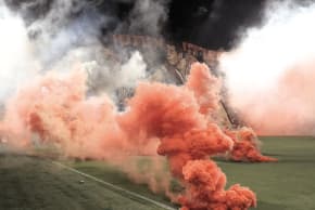 Tel Aviv derby called off after chaos at Bloomfield