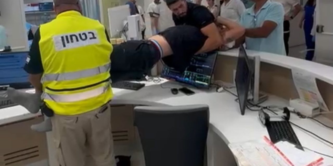 WATCH: Police arrest Israeli suspected of assaulting emergency room receptionist