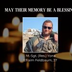 IDF announces death of M.-Sgt. Yona Efraim Feldbaum, killed by Hamas fire in Gaza