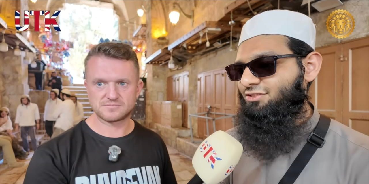 UK mosque suspends imam for acknowledging Jewish, Israeli history in Tommy Robinson interview