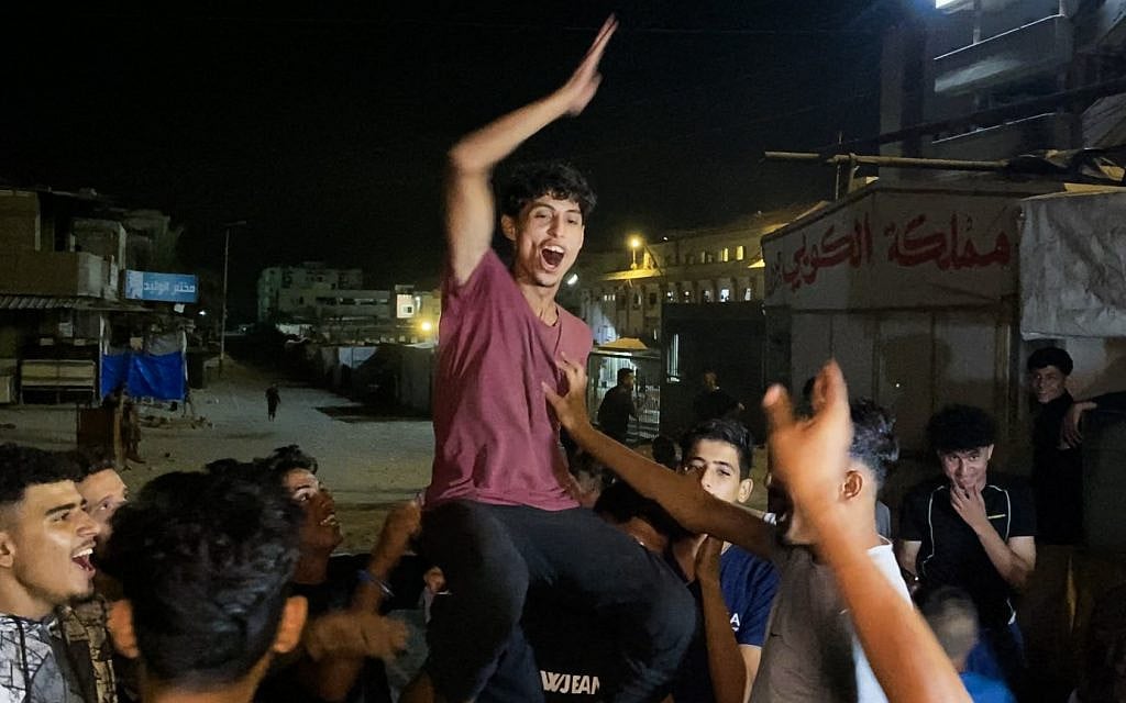 Gazans cheer news of ceasefire deal as Hamas calls it ‘fruits of tremendous sacrifice’