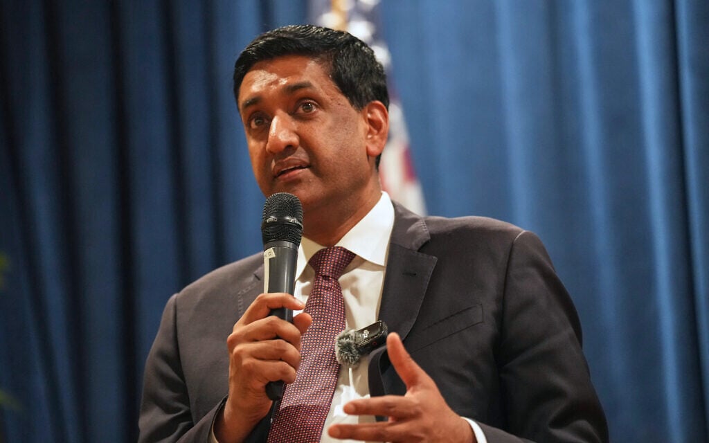 Ro Khanna, Dem critic of Israel, says he backs Zionism and ‘right for Israel to exist’