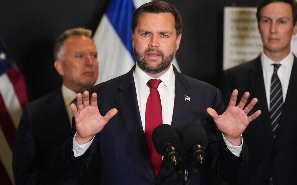 Vance, in Israel, says ‘peace is going to last,’ Hamas disarmament non-negotiable