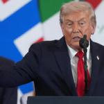 At Mideast summit, Trump and regional leaders pledge to resolve conflicts through diplomacy