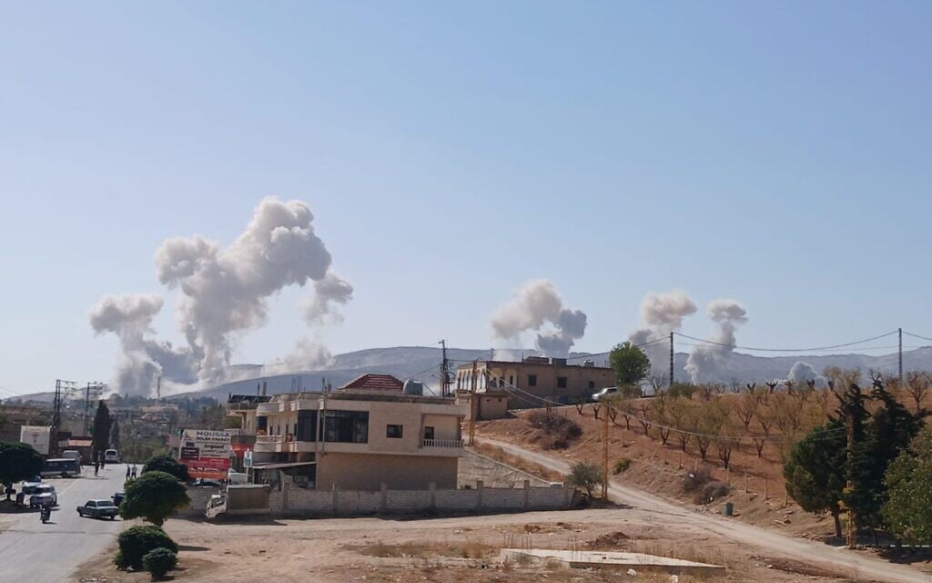 IDF targets Hezbollah sites in series of airstrikes across Lebanon; 4 said killed