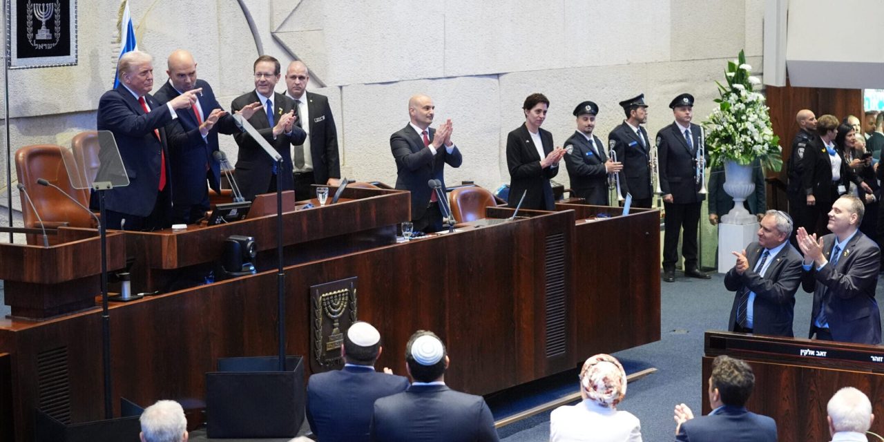 ‘The world needs more Trumps’: US president receives a hero’s welcome in Israeli parliament