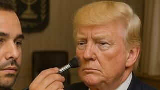 Israeli makeup artist gave Trump Knesset touch-up: ‘I used powder to neutralize the orange tone’