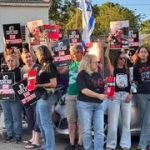 ‘You left our loved ones behind’: Israelis protest outside ministers’ homes on Oct. 7 anniversary