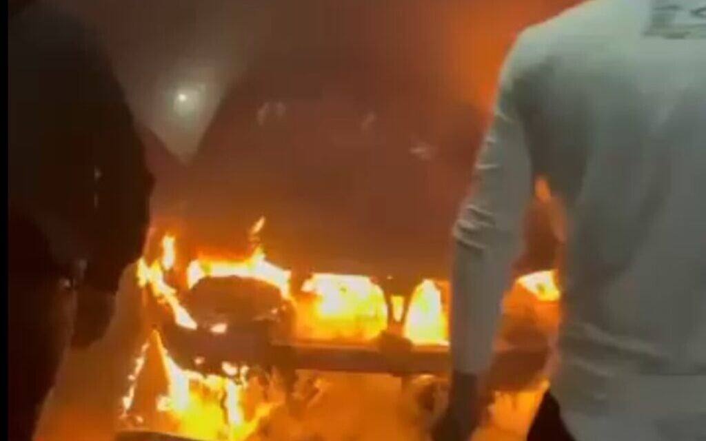 Three cars set ablaze in overnight settler attack on West Bank’s al-Mughayyir