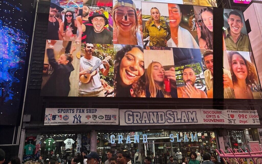 ‘Bring Them Light’ billboard brings Oct. 7 victims to Times Square