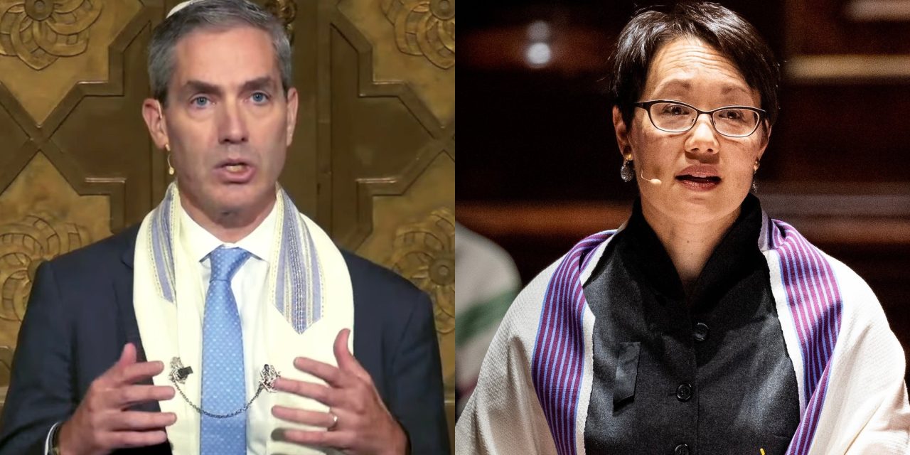 Rabbis Angela Buchdahl and Elliot Cosgrove show the split in the pulpit over political endorsements