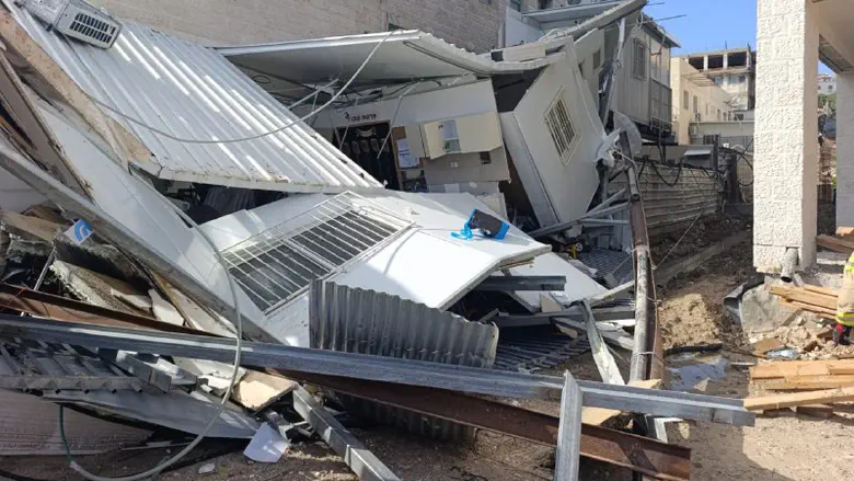 Building in Beit Shemesh used as a kindergarten collapsed