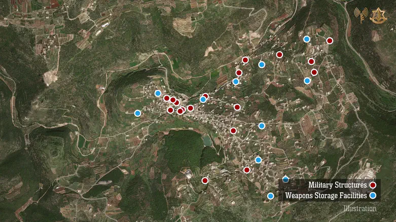 IDF reveals: Hezbollah rebuilding terror infrastructure in village of Beit Lif