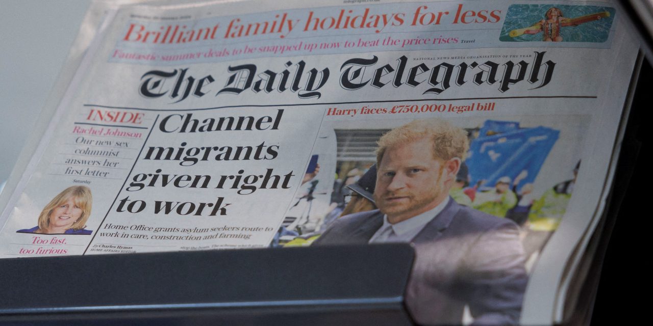 Daily Mail strikes $650 million deal to buy the Telegraph in UK media merger