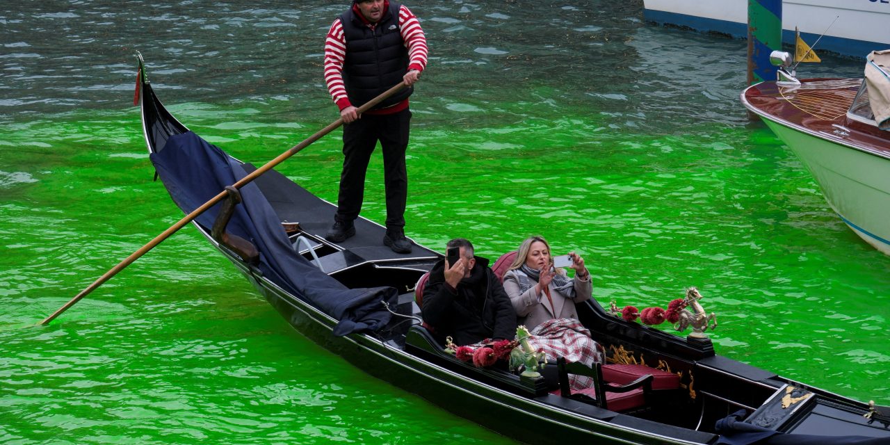 Greta Thunberg, other activists fined, banned from Venice after Grand Canal dyed green