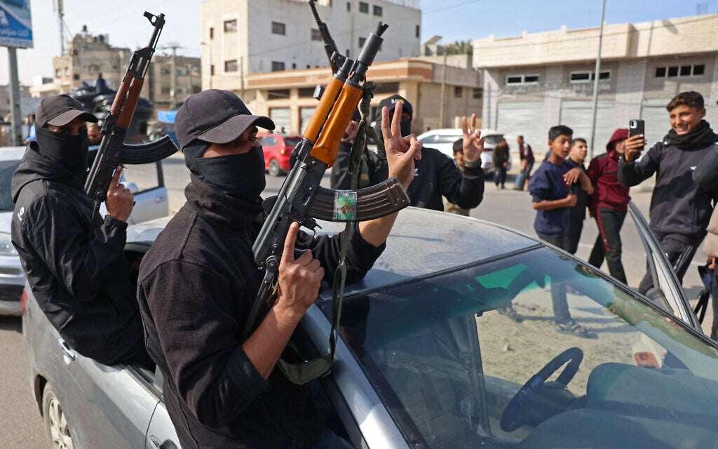 Amid talk of its disarmament, Hamas said stockpiling advanced weapons abroad
