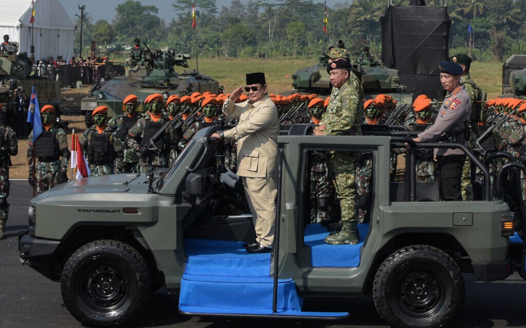 Indonesia says it has trained 20,000 troops for Gaza peacekeeping force