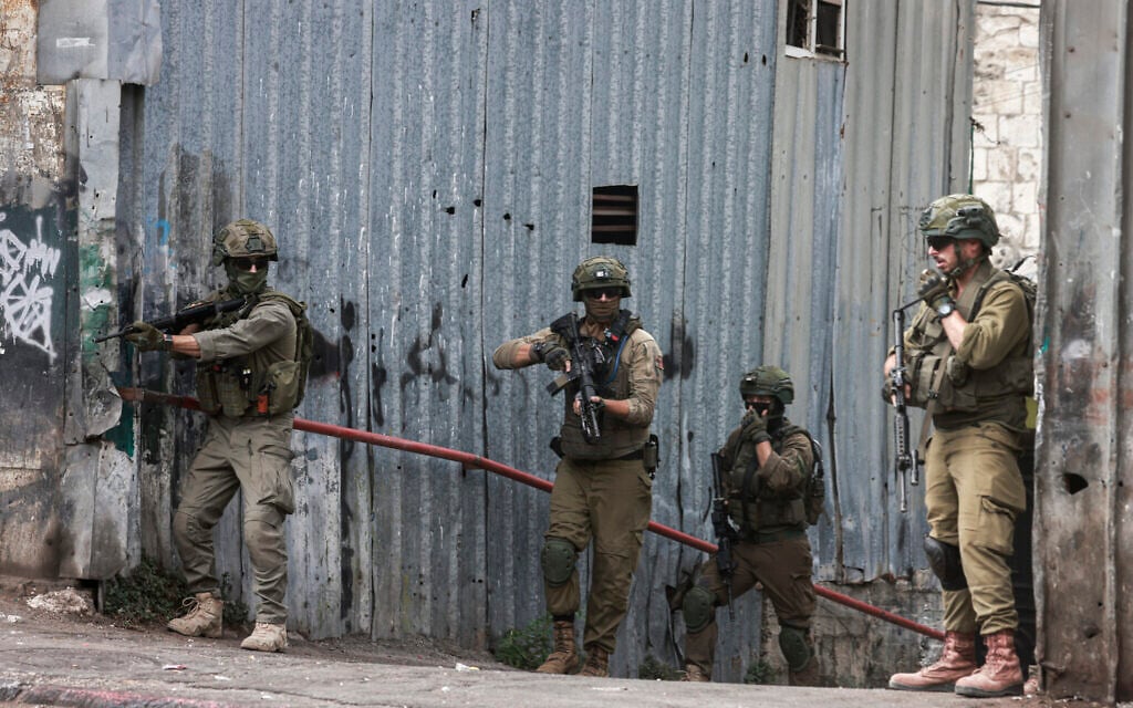 IDF: Palestinian man throws explosive at forces in northern West Bank, is shot dead