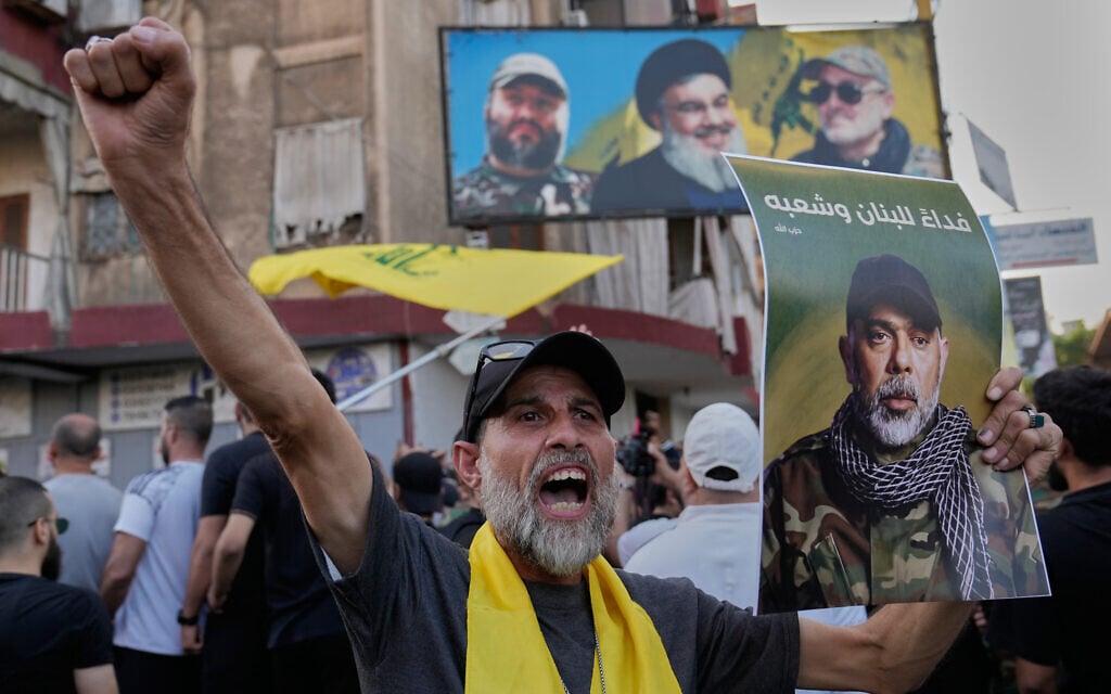‘The Zionists should be worried’: Threats, anti-US chants at funeral of Hezbollah No. 2