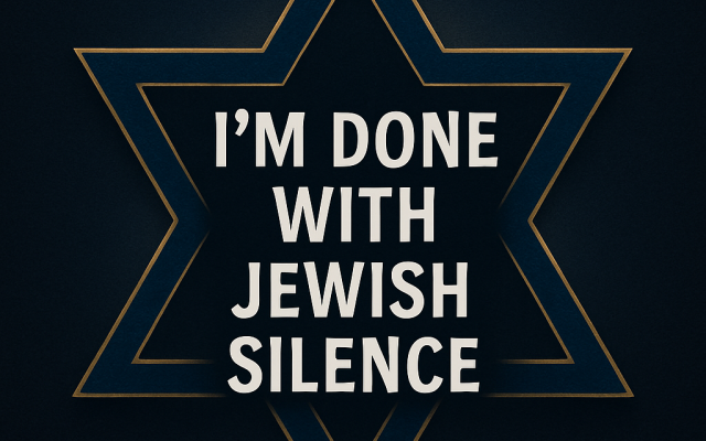 Sammy Dweck Fragin | I’m done with Jewish silence