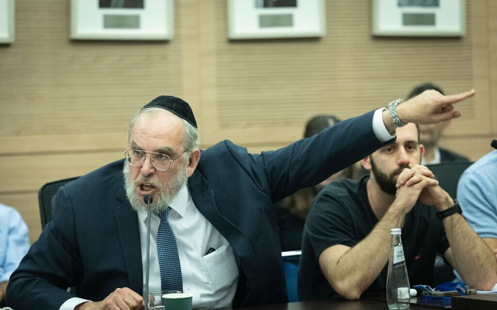 Dozens protest over conscription bill at home of Haredi lawmaker after another’s car is smashed