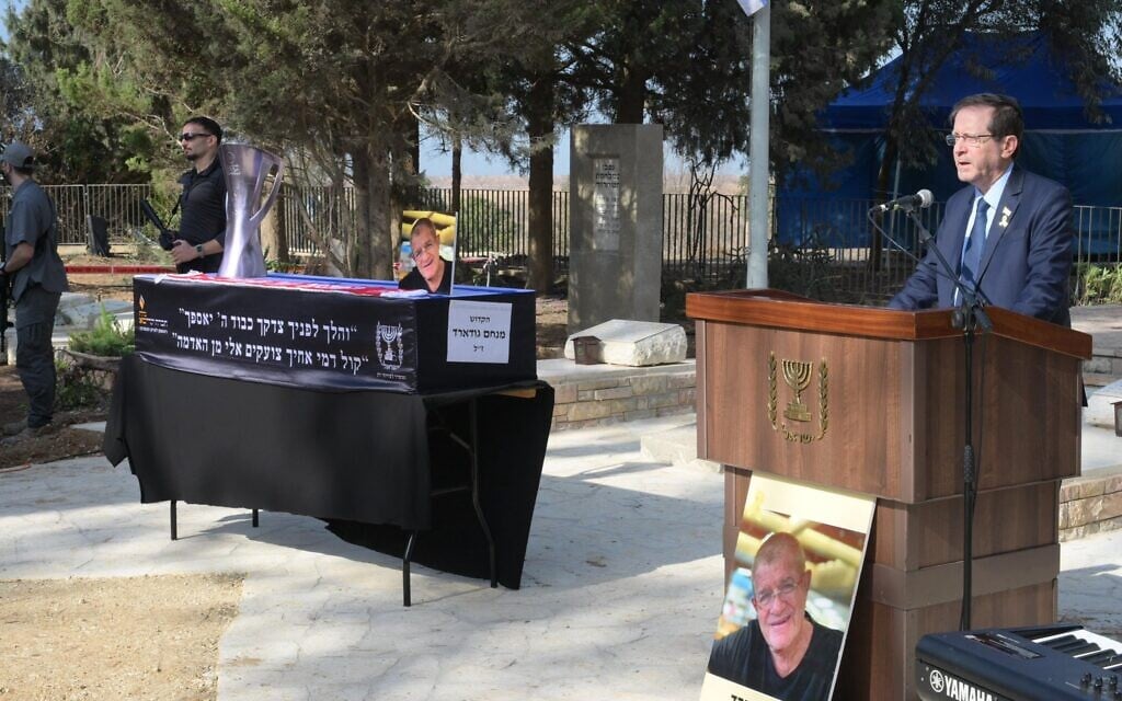 ‘The best of humanity’: Hundreds attend funeral for slain hostage Meny Godard