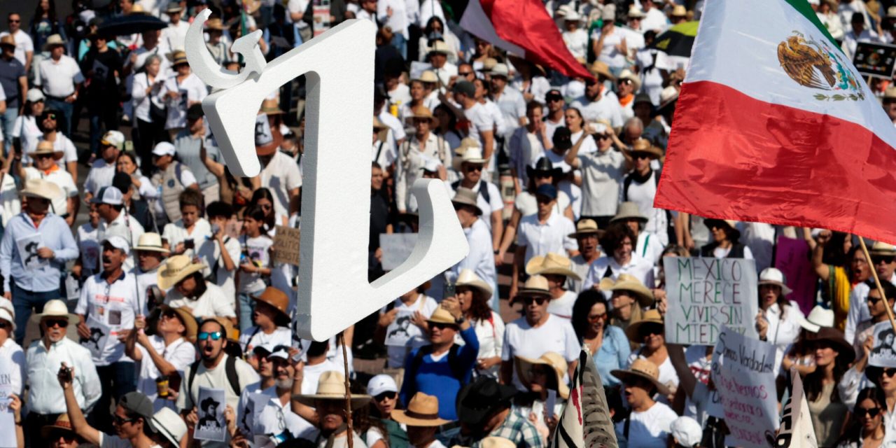 Graffiti during Mexican protests against Claudia Sheinbaum’s government calls out ‘Jewish whore’