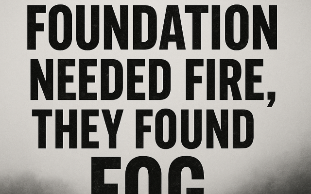 Tim Orr | When Heritage Foundation Needed Fire, They Found Fog