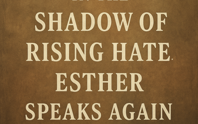 Tim Orr | In the Shadow of Rising Hate, Esther Speaks Again