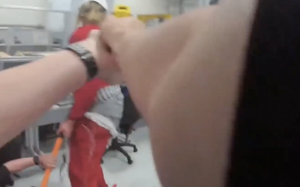 Footage shows Palestine Action member allegedly fracturing UK cop’s spine with sledgehammer