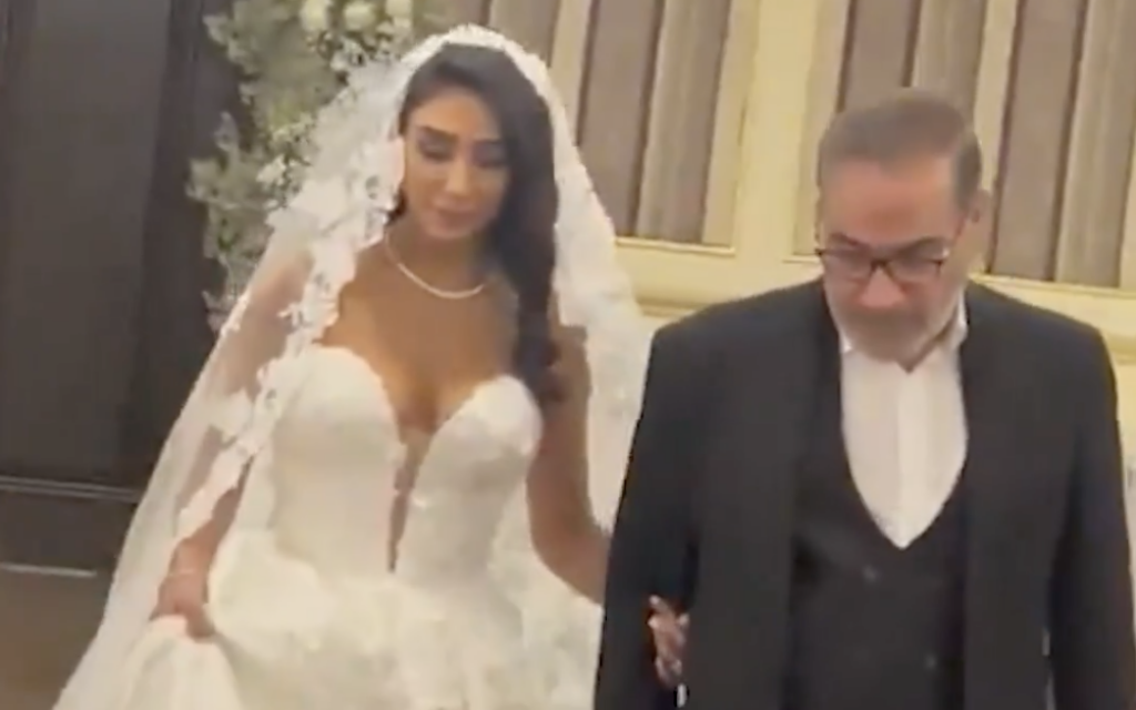 Leaked video of Khamenei aide’s daughter in low-cut bridal gown lifts Iran’s veil of piety