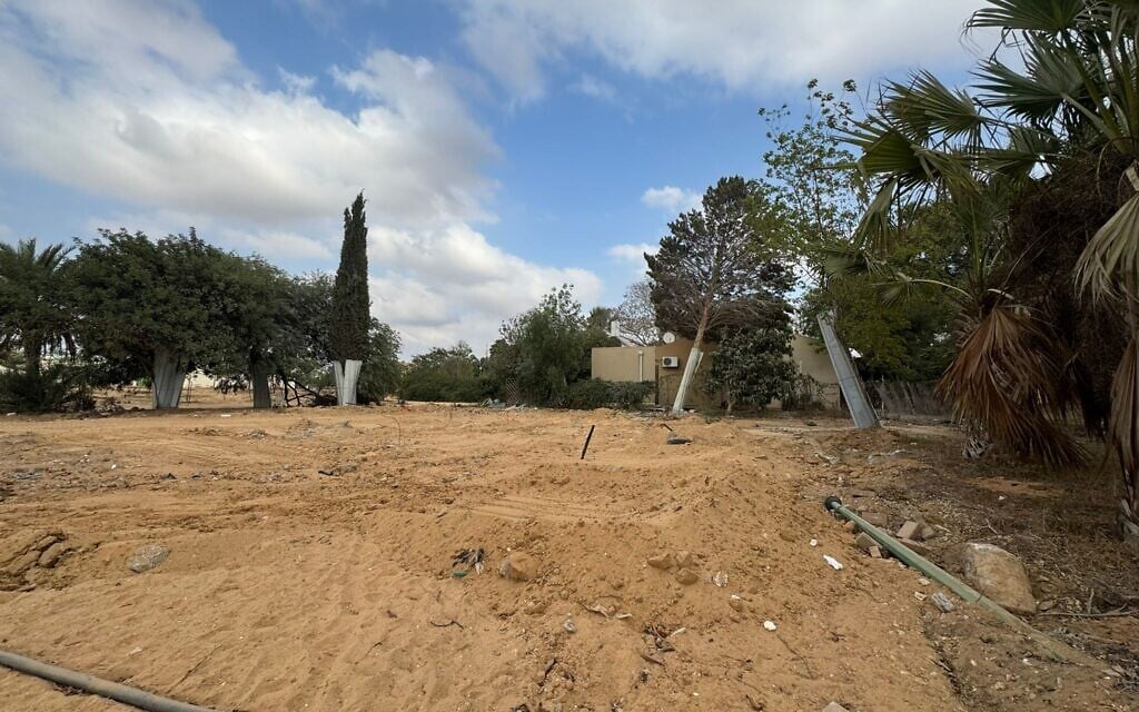 Tiny Kibbutz Holit, a desert oasis gutted on Oct. 7, competes for attention – and donations