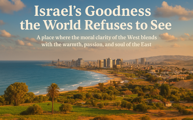 Sabine Sterk | Israel’s Goodness the World Refuses to See