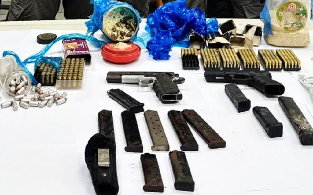 Police shutter construction site in northern Israel after uncovering weapons stash