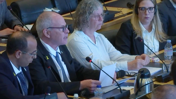 Former hostages Keith and Aviva Siegel testify before UN Committee Against Torture | Watch their testimony