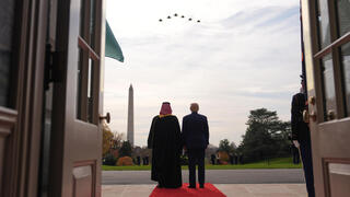 With a red carpet and an F-35 fly-over: Bin Salman welcomed at White House
