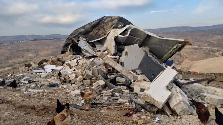 Twice In A Week: Border Police demolished structures in Israeli homestead