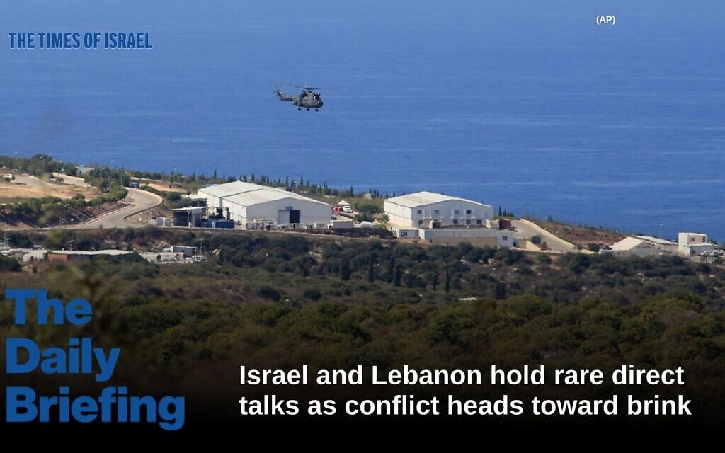 Daily Briefing Dec. 7: Day 790 – Israel and Lebanon hold rare direct talks as conflict brews