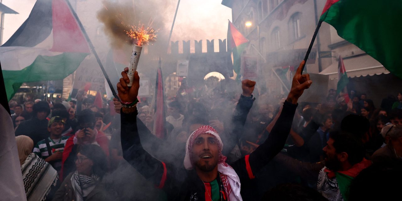 Clashes break out in Italian port town between Israeli tourists and pro-Palestinian protesters