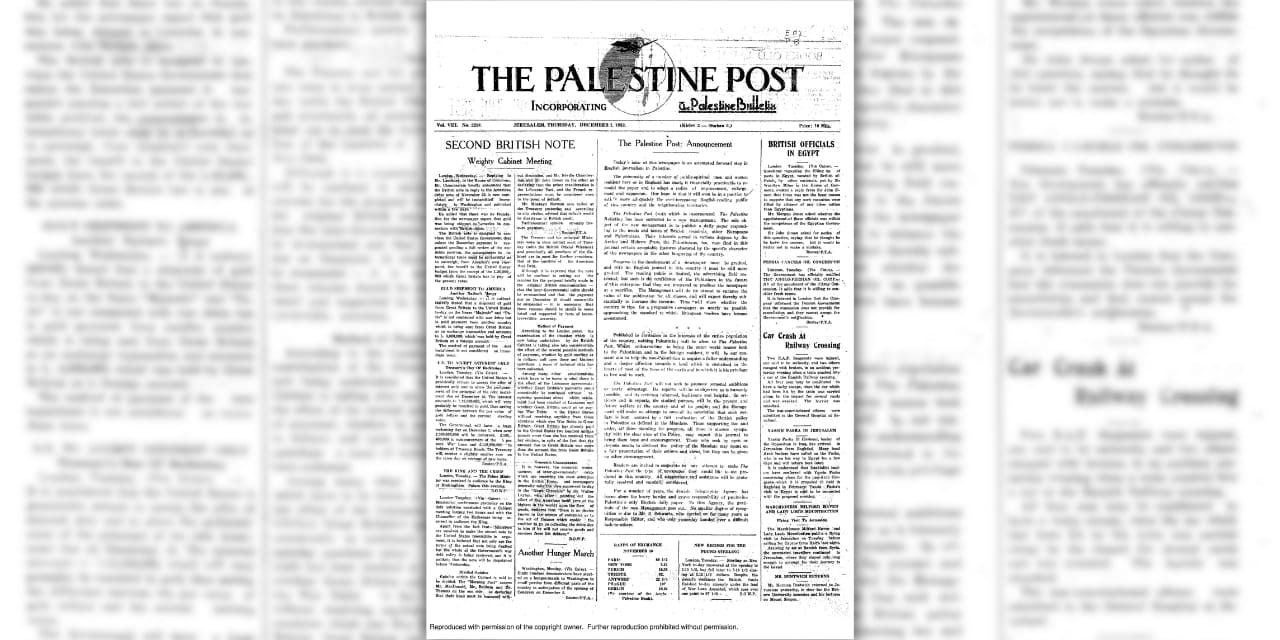 The Jerusalem Post marks 93 years as a link to Israel and the Jewish world – editorial