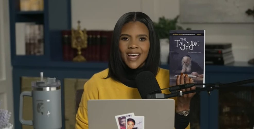 Candace Owens urges audience read antisemitic book, asserts Jews controlled slave trade