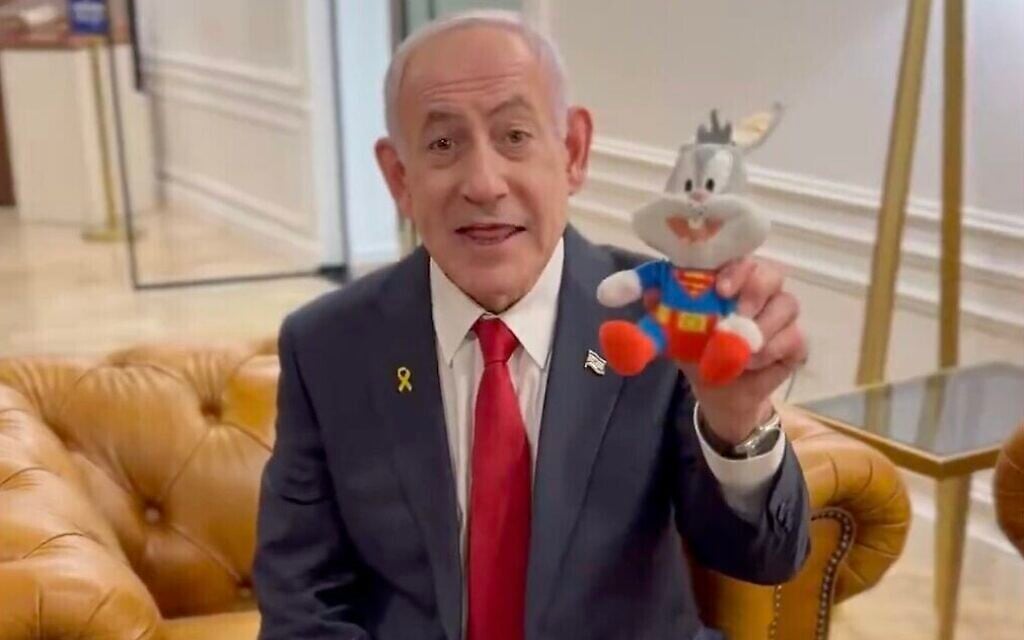 Netanyahu decries his graft trial as ‘political’ in English video, amid push for pardon