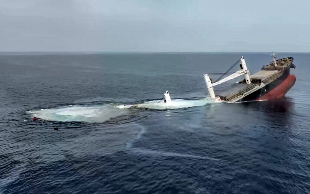 Houthis release mariners held in custody since Iran-backed rebels sank ship in July