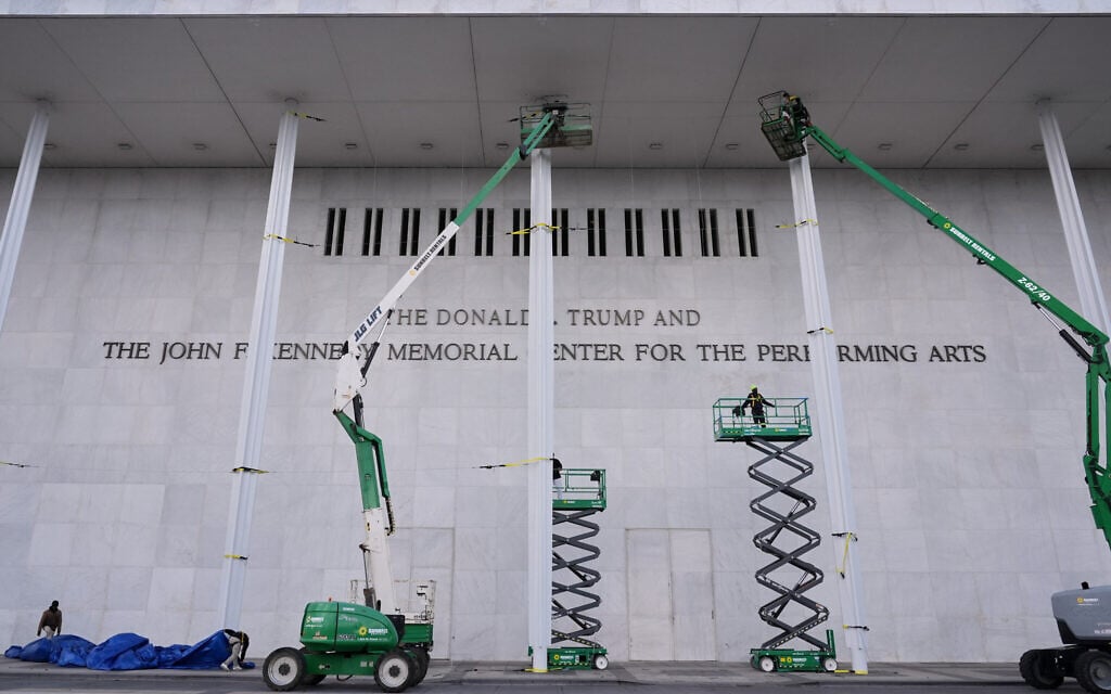 Kennedy Center gets new signage with Trump’s name before JFK’s after board vote